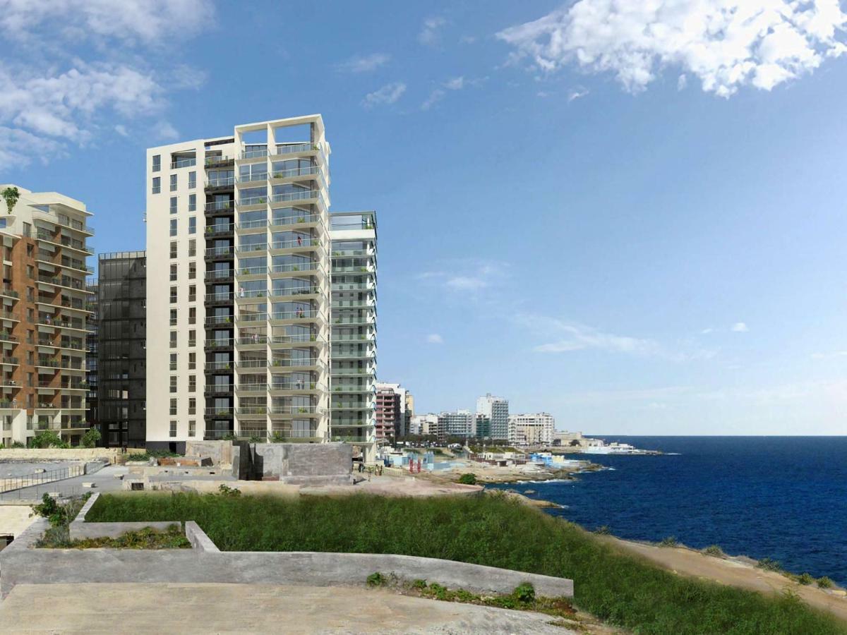 Gorgeous Apartment With Terrace In Fort Cambridge, Pool Sliema Exterior foto